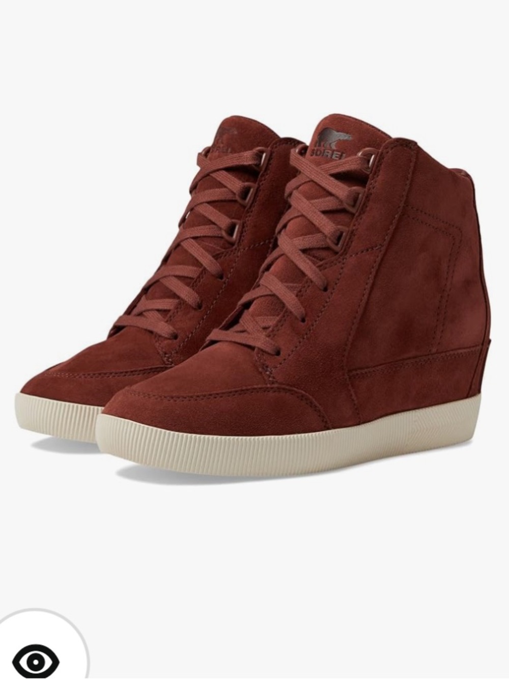 🍷Sorel Wedge Out N About Wedge Sneaker Boots Dark Red 9.5